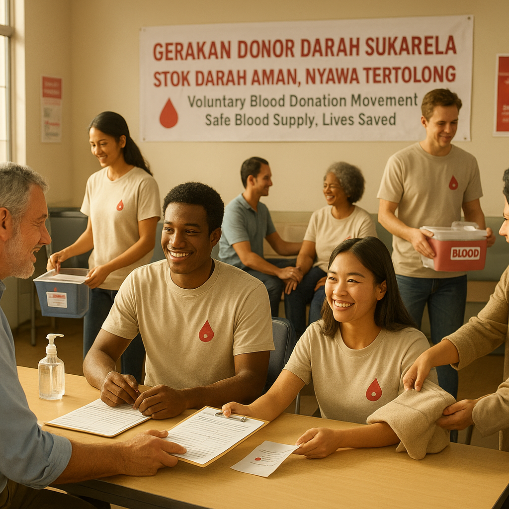 Gerakan Donor Darah Sukarela: Stok Darah Aman, Nyawa Tertolong