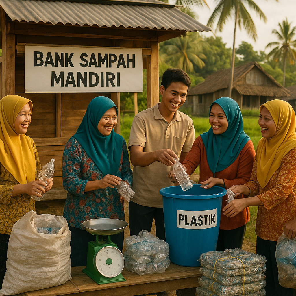 Bank Sampah Mandiri di Desa Terpencil: Butuh Kemitraan untuk Skala Lebih Besar