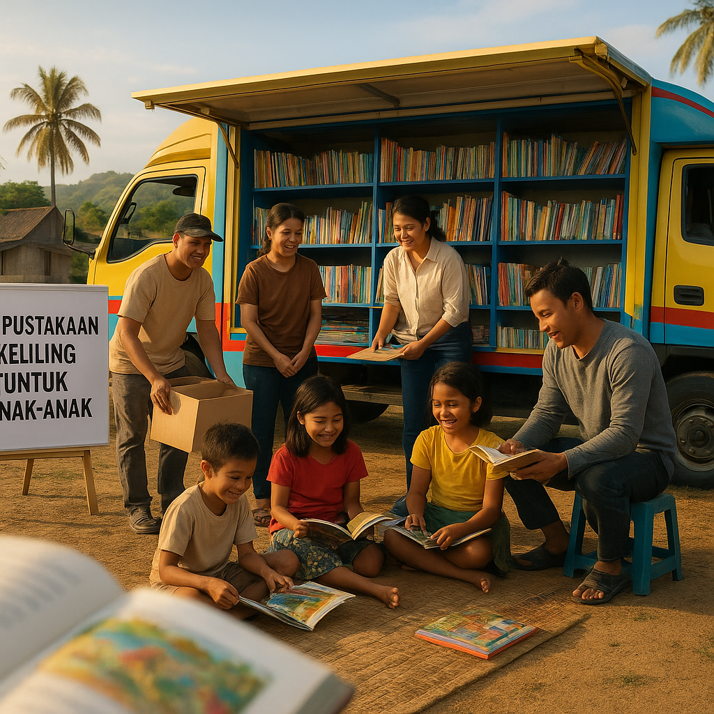 Perpustakaan Keliling untuk Anak-Anak di Daerah 3T
