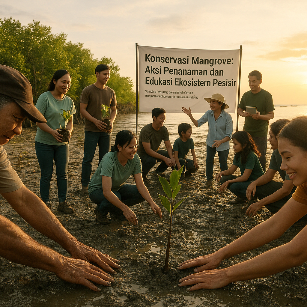 Konservasi Mangrove: Aksi Penanaman dan Edukasi Ekosistem Pesisir
