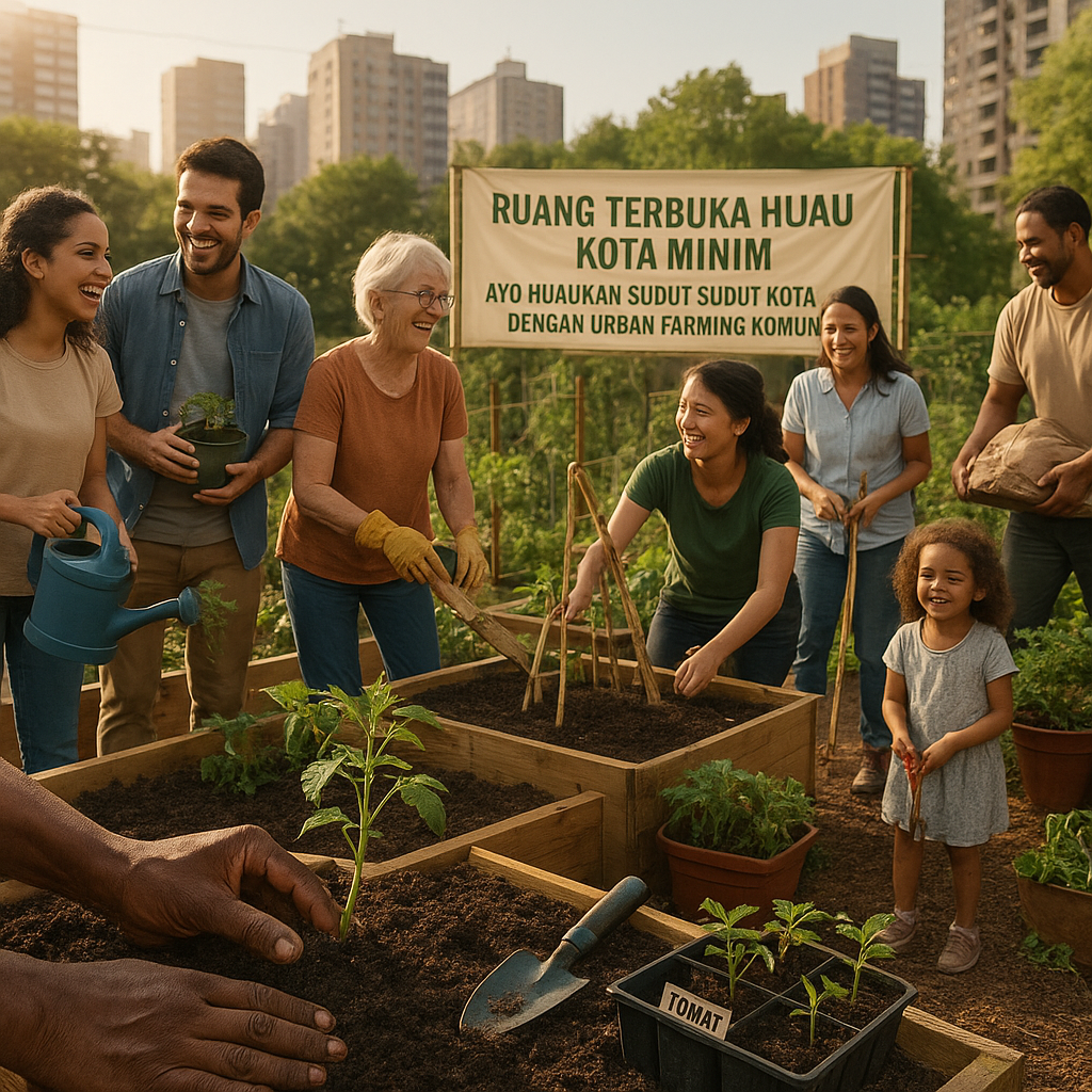 Ruang Terbuka Hijau Kota Minim, Ayo Hijaukan Sudut-sudut Kota dengan 'Urban Farming Komunal'!