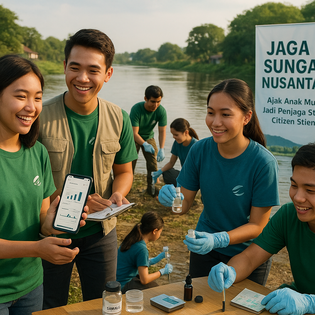 Jaga Sungai Nusantara: Ajak Anak Muda Jadi Penjaga Sungai dengan Pendekatan Citizen Science