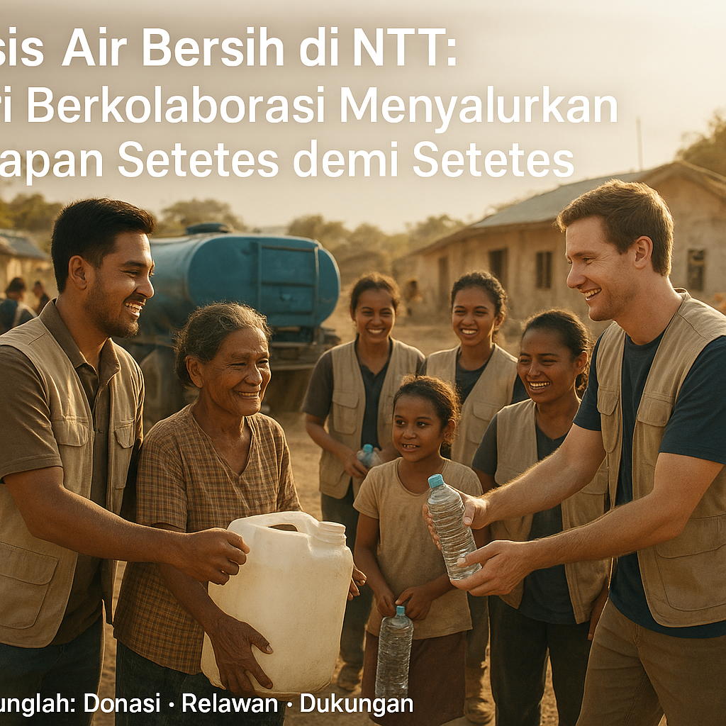 Krisis Air Bersih di NTT: Mari Berkolaborasi Menyalurkan Harapan Setetes demi Setetes