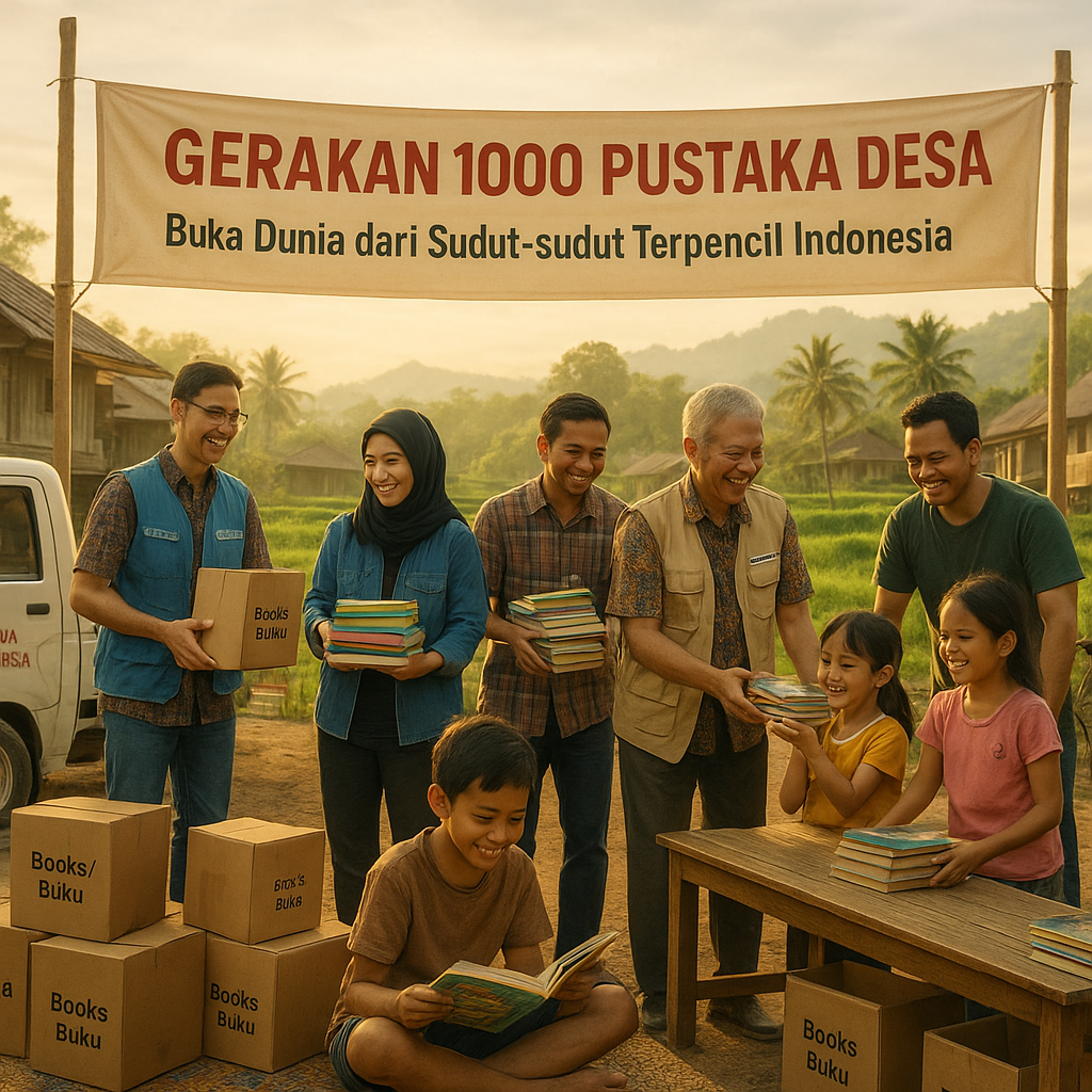 Gerakan 1000 Pustaka Desa: Buka Dunia dari Sudut-sudut Terpencil Indonesia