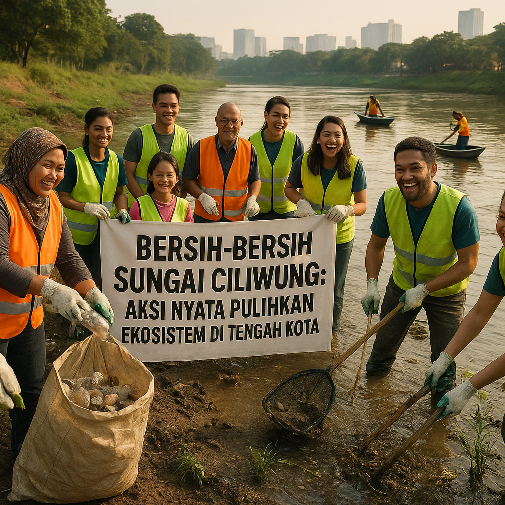 Bersih-bersih Sungai Ciliwung: Aksi Nyata Pulihkan Ekosistem di Tengah Kota