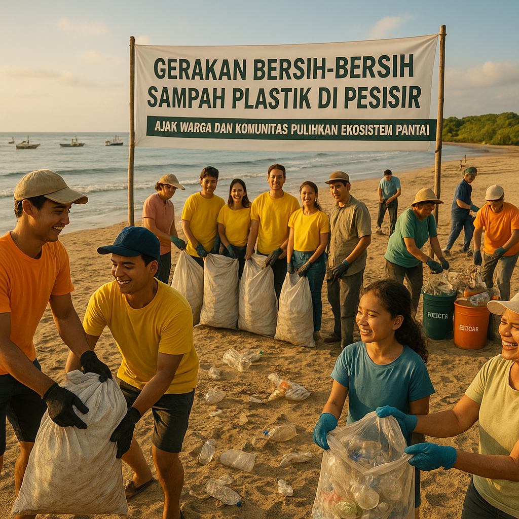 Gerakan Bersih-Bersih Sampah Plastik di Pesisir, Ajak Warga dan Komunitas Pulihkan Ekosistem Pantai