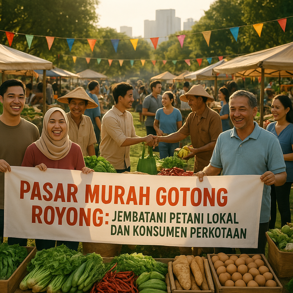 Pasar Murah Gotong Royong: Jembatani Petani Lokal dan Konsumen Perkotaan