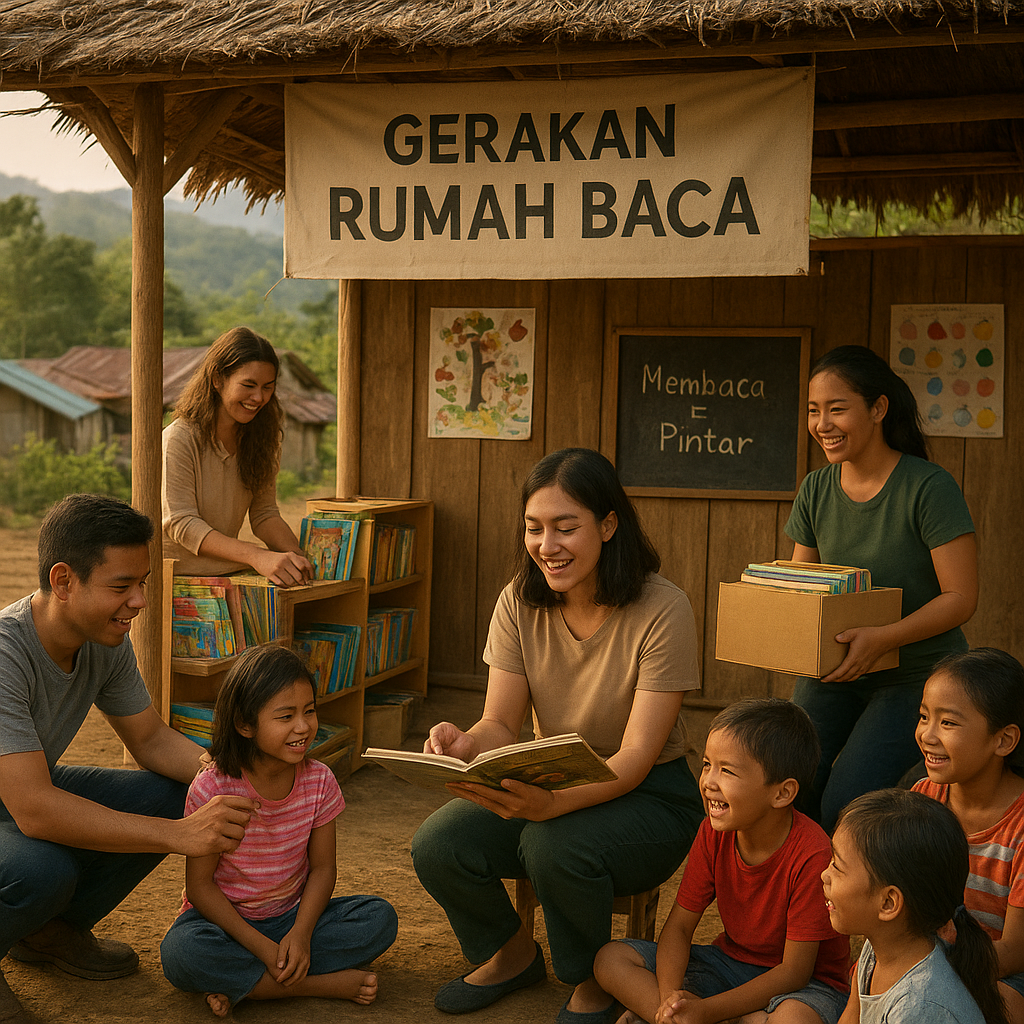 Gerakan "Rumah Baca" Menyebar, Butuh Relawan untuk Bimbing Anak-anak di Daerah 3T