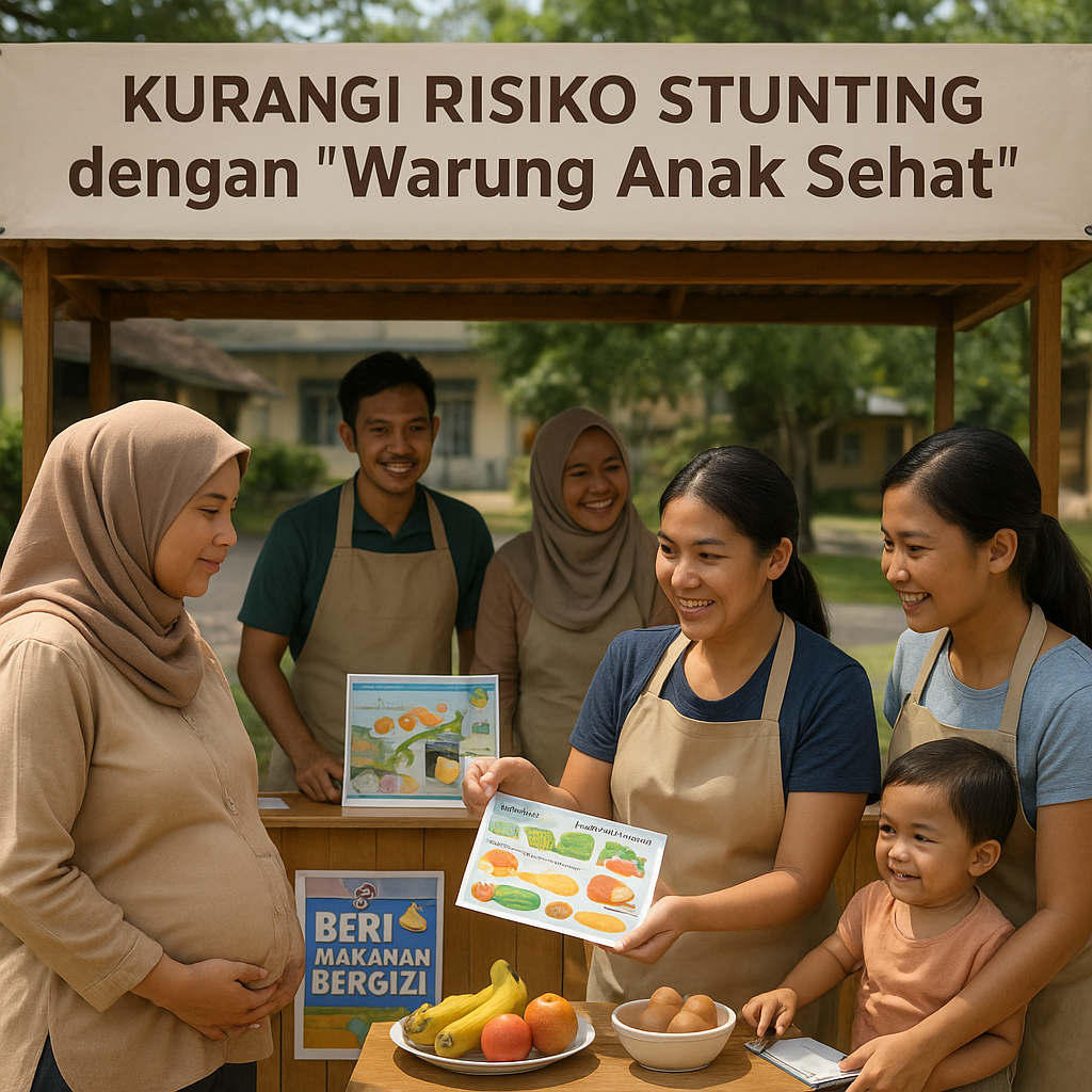 Kurangi Risiko Stunting dengan 'Warung Anak Sehat', Relawan Gizi Dapat Edukasi Ibu Hamil dan Balita