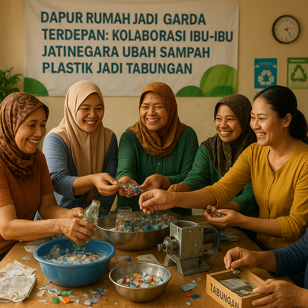 Dapur Rumah Jadi Garda Terdepan: Kolaborasi Ibu-Ibu Jatinegara Ubah Sampah Plastik Jadi Tabungan
