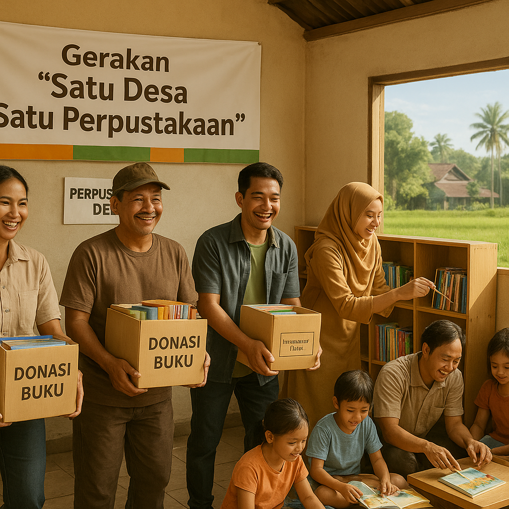 Gerakan 'Satu Desa Satu Perpustakaan' untuk Dongkrak Minat Baca Anak