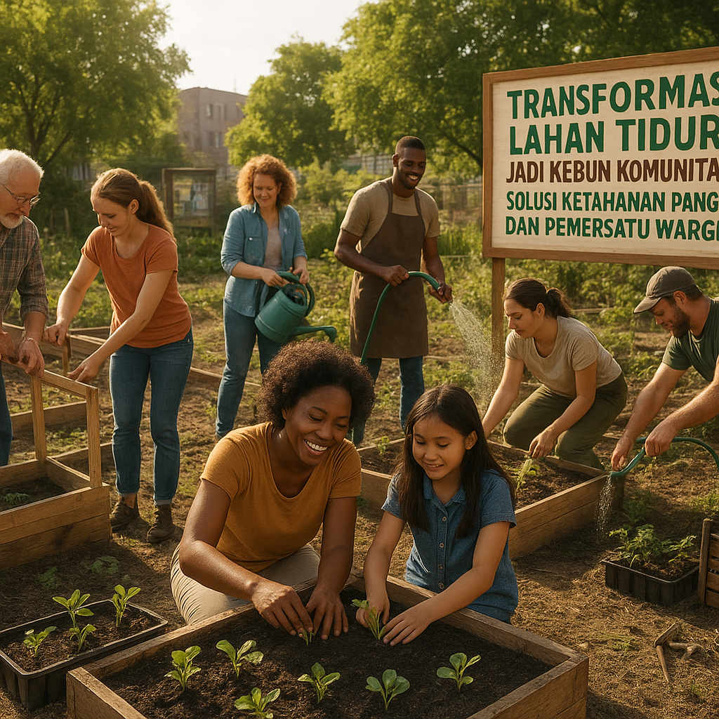 Transformasi Lahan Tidur Jadi Kebun Komunitas: Solusi Ketahanan Pangan dan Pemersatu Warga