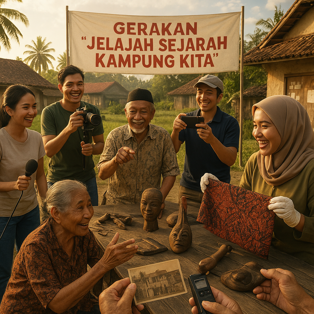 Gerakan 'Jelajah Sejarah Kampung Kita': Pemuda Dokumentasikan Cerita dan Warisan Budaya Lokal