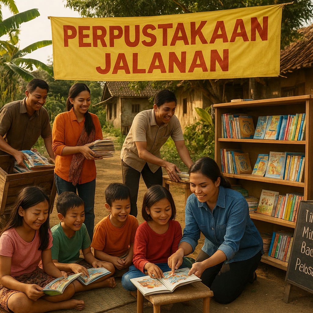 Inisiatif 'Perpustakaan Jalanan': Tingkatkan Minat Baca Anak di Pelosok Desa