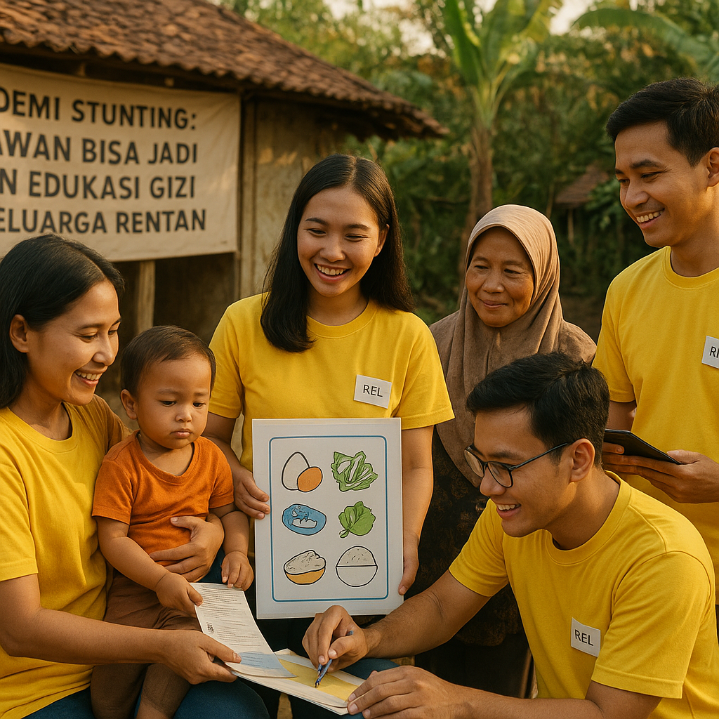 Pandemi Stunting: Relawan Bisa Jadi Agen Edukasi Gizi di Keluarga Rentan