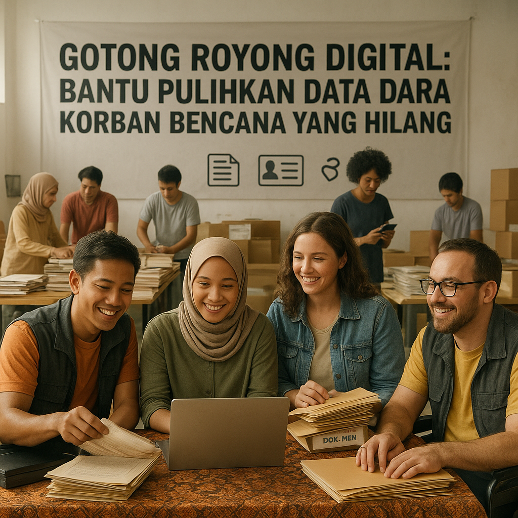 Gotong Royong Digital: Bantu Pulihkan Data Korban Bencana yang Hilang