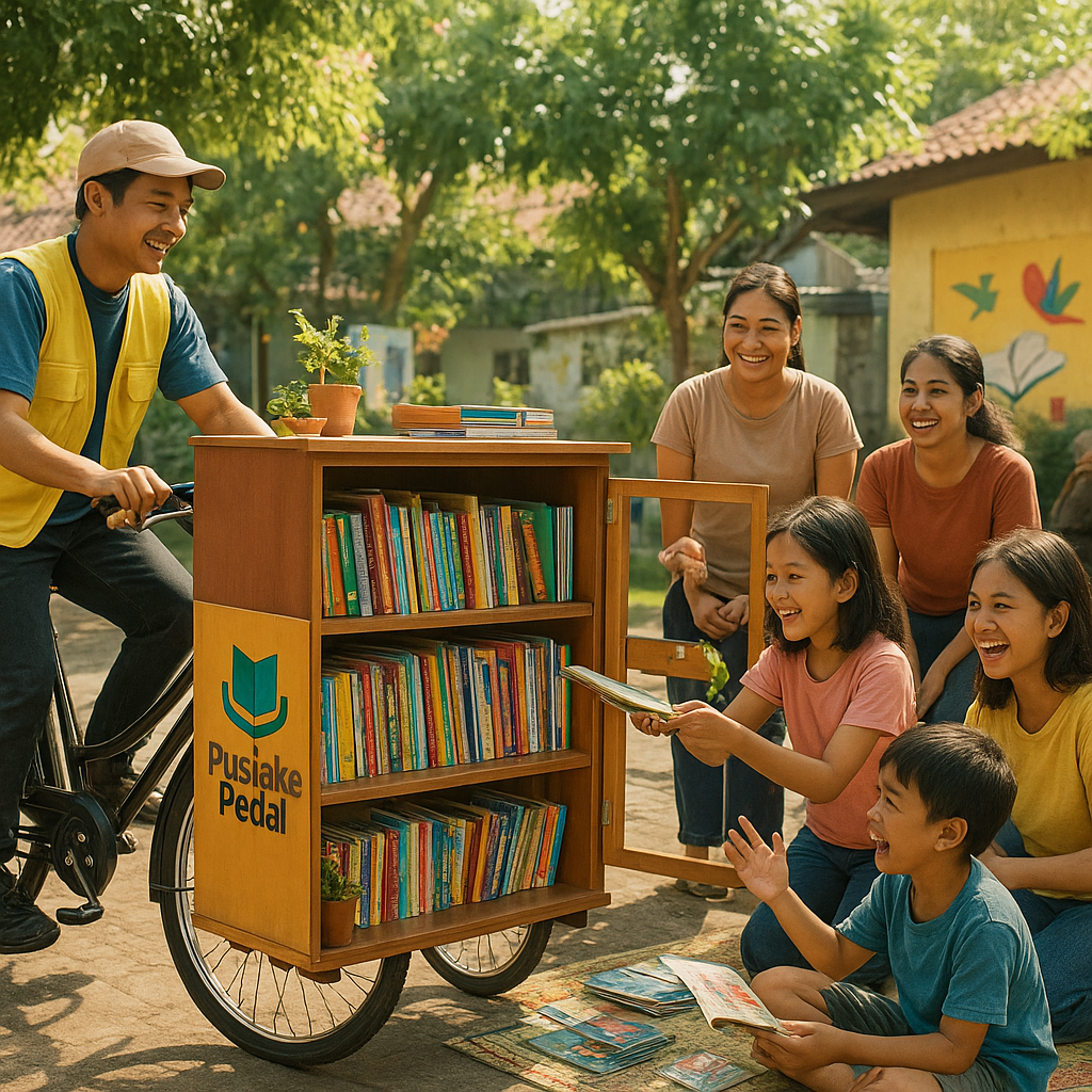 Perpustakaan Keliling Sepeda: Dongkrak Minat Baca dengan Cara yang Menyenangkan