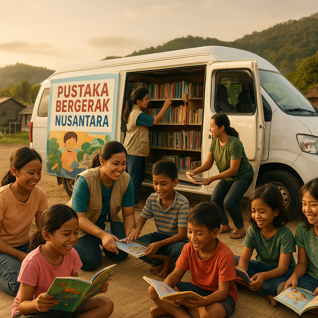 Anak-anak di Daerah 3T Kesulitan Akses Buku, Mari Gelar 'Pustaka Bergerak Nusantara'!