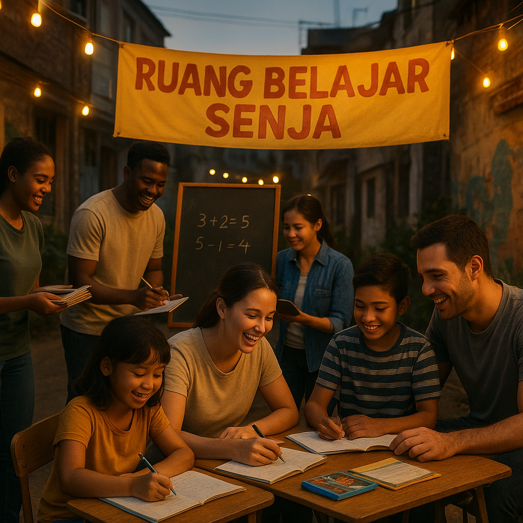 Inisiatif 'Ruang Belajar Senja' untuk Anak Putus Sekolah di Perkotaan