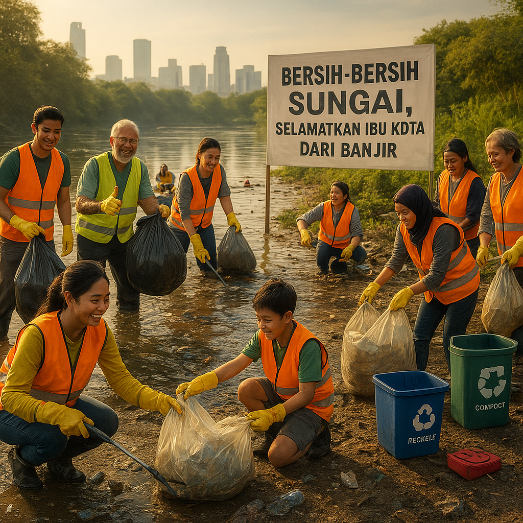Bersih-Bersih Sungai, Selamatkan Ibu Kota dari Banjir