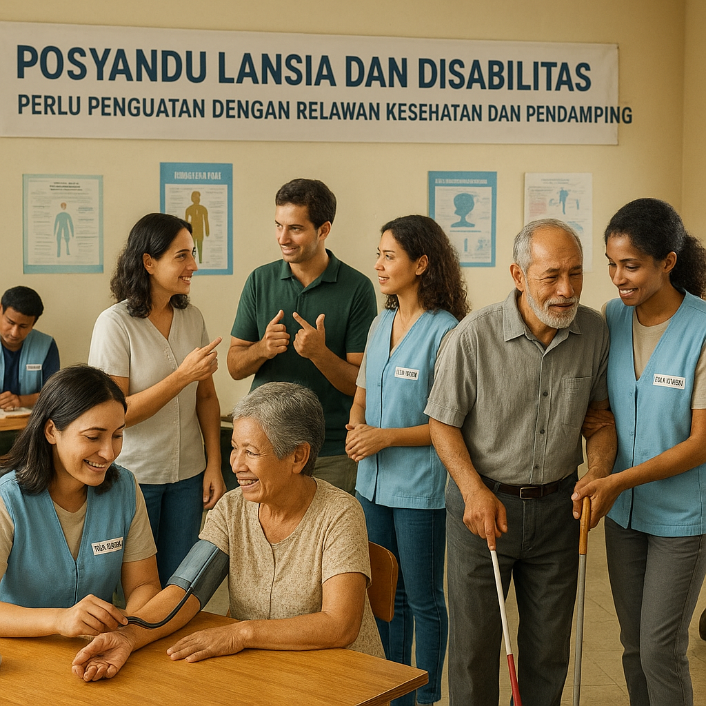 Posyandu Lansia dan Disabilitas: Perlu Penguatan dengan Relawan Kesehatan dan Pendamping