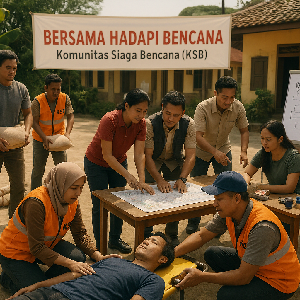 Bersama Hadapi Bencana: Pelatihan dan Penyiapan Relawan Tanggap Darurat Berbasis Komunitas