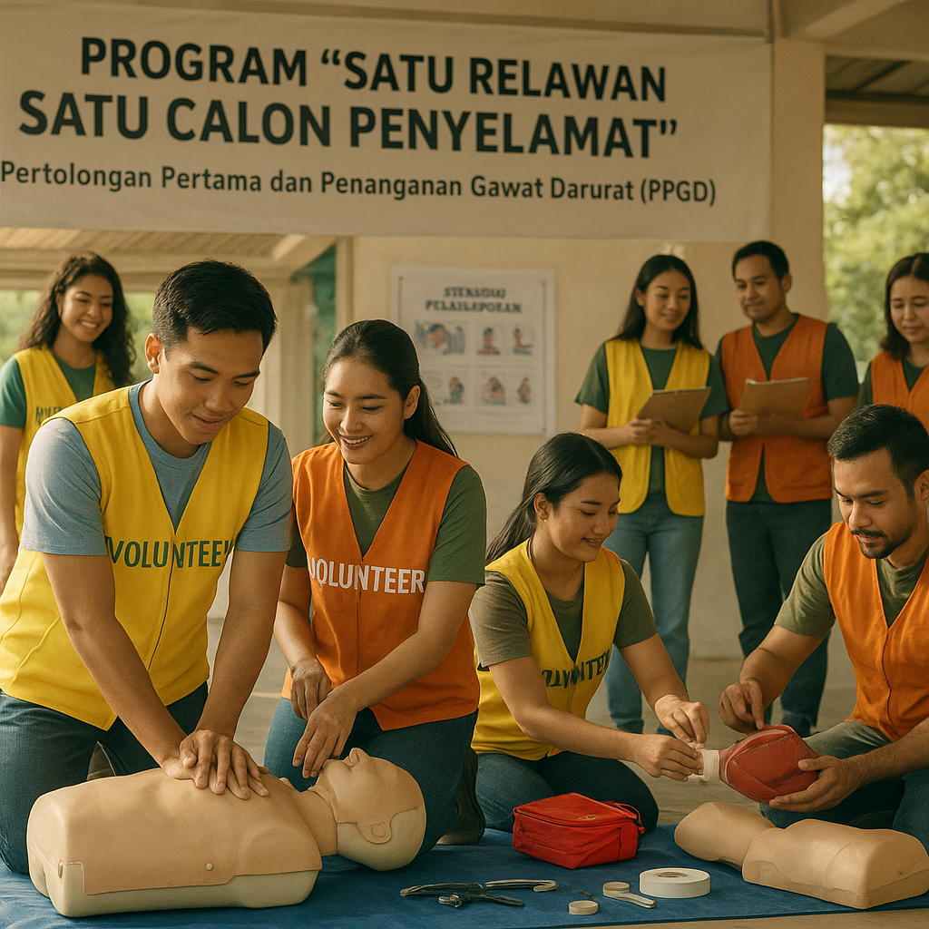 Program 'Satu Relawan Satu Calon Penyelamat' untuk Pertolongan Pertama