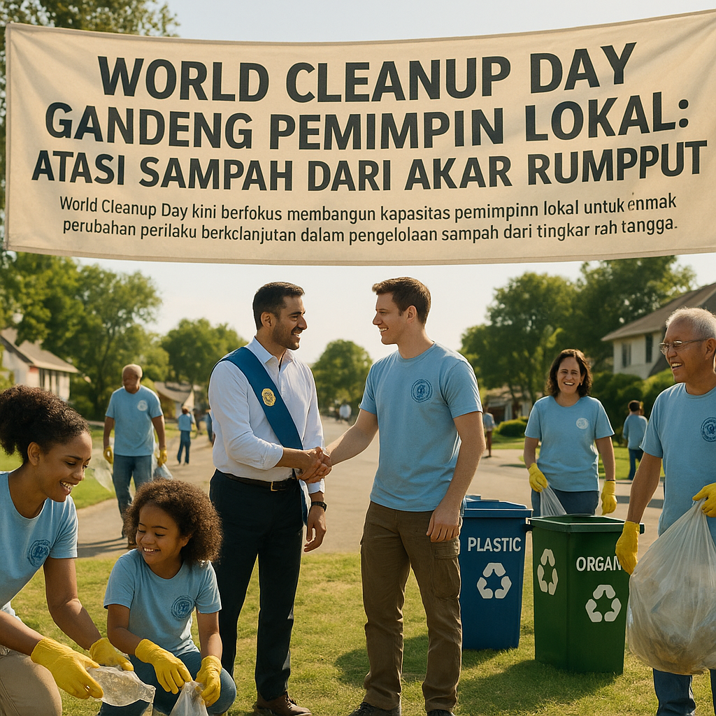 World Cleanup Day Gandeng Pemimpin Lokal: Atasi Sampah dari Akar Rumput