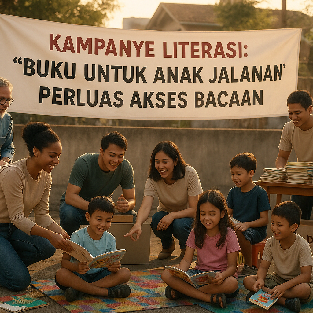 Kampanye Literasi: 'Buku untuk Anak Jalanan' Perluas Akses Bacaan