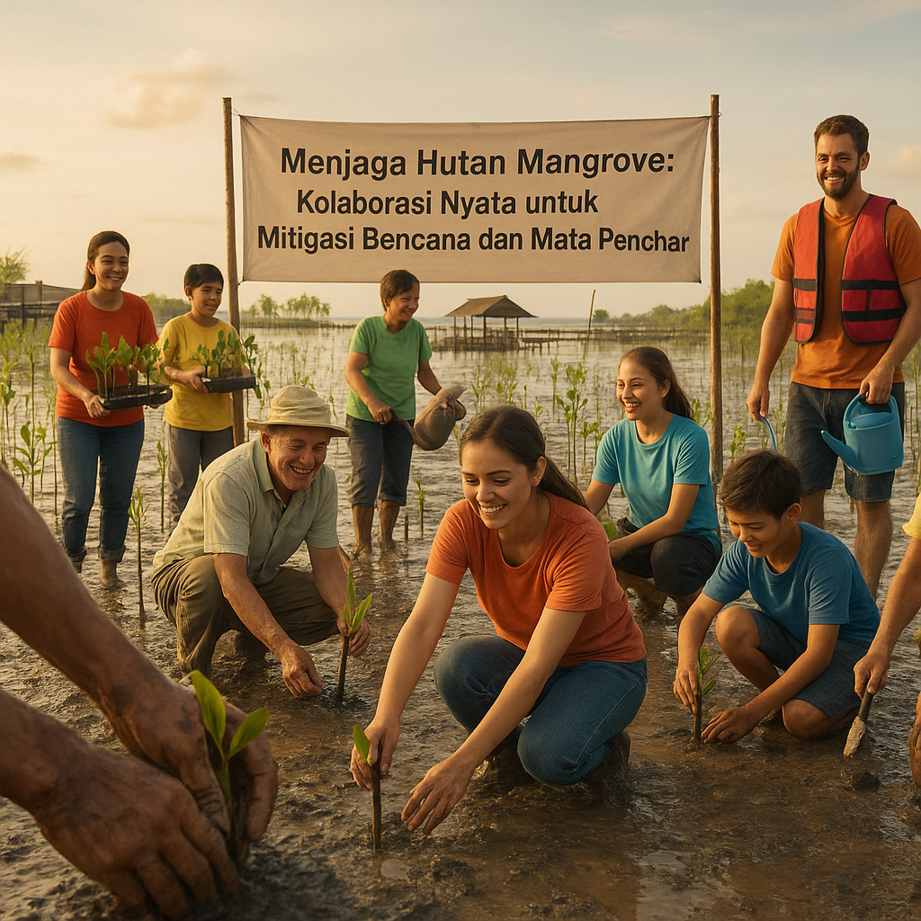 Menjaga Hutan Mangrove: Kolaborasi Nyata untuk Mitigasi Bencana dan Mata Pencaharian