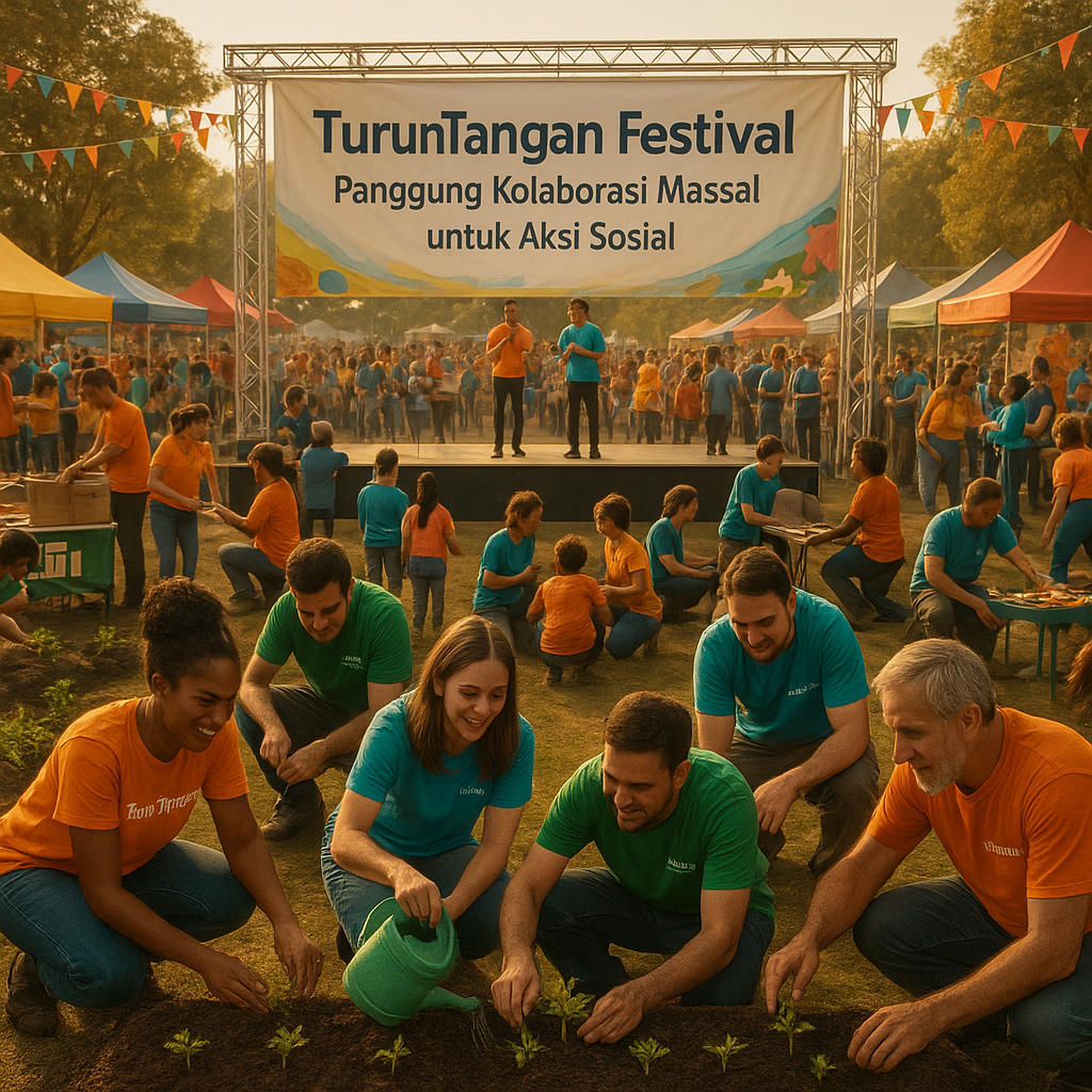 TurunTangan Festival: Panggung Kolaborasi Massal untuk Aksi Sosial