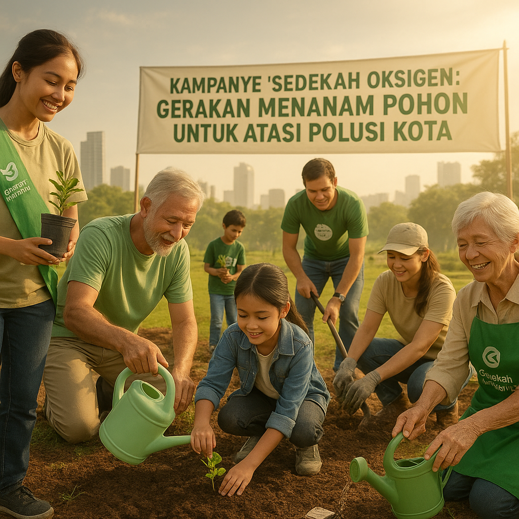 Kampanye 'Sedekah Oksigen': Gerakan Menanam Pohon untuk Atasi Polusi Kota