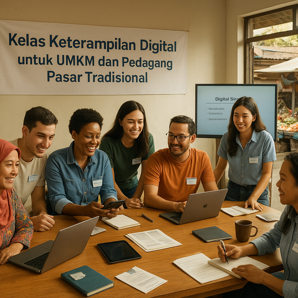 Kelas Keterampilan Digital untuk UMKM dan Pedagang Pasar Tradisional