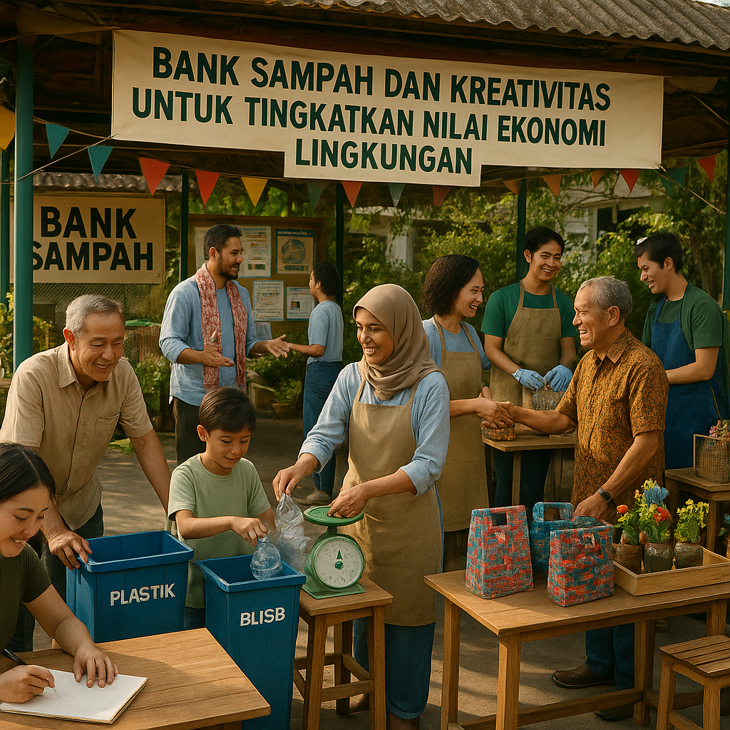 Bank Sampah dan Kreativitas Daur Ulang untuk Tingkatkan Nilai Ekonomi Lingkungan