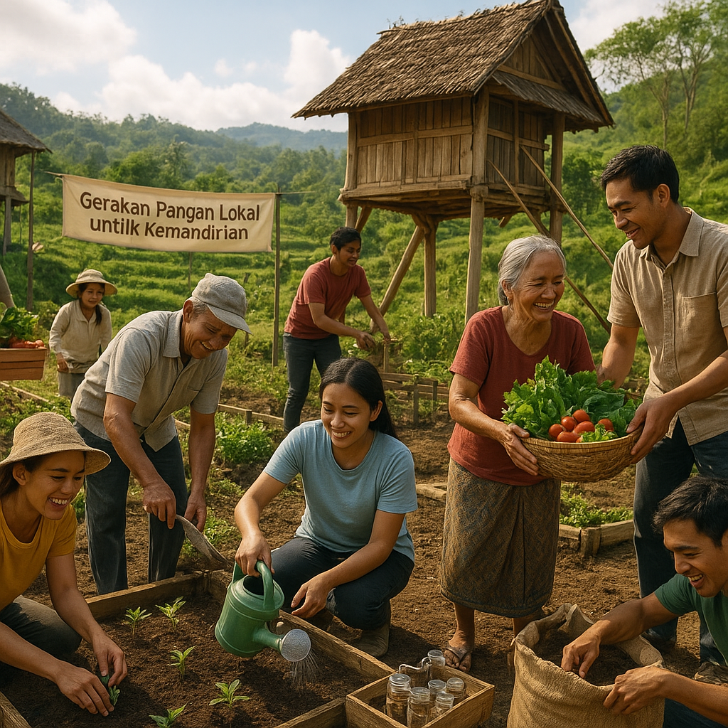 Gerakan 'Pangan Lokal untuk Kemandirian': Komunitas Kembangkan Kebun dan Lumbung Pangan Desa