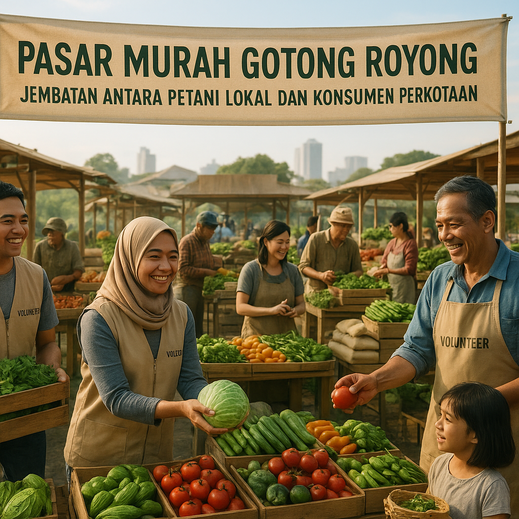 Pasar Murah Gotong Royong: Jembatan Antara Petani Lokal dan Konsumen Perkotaan