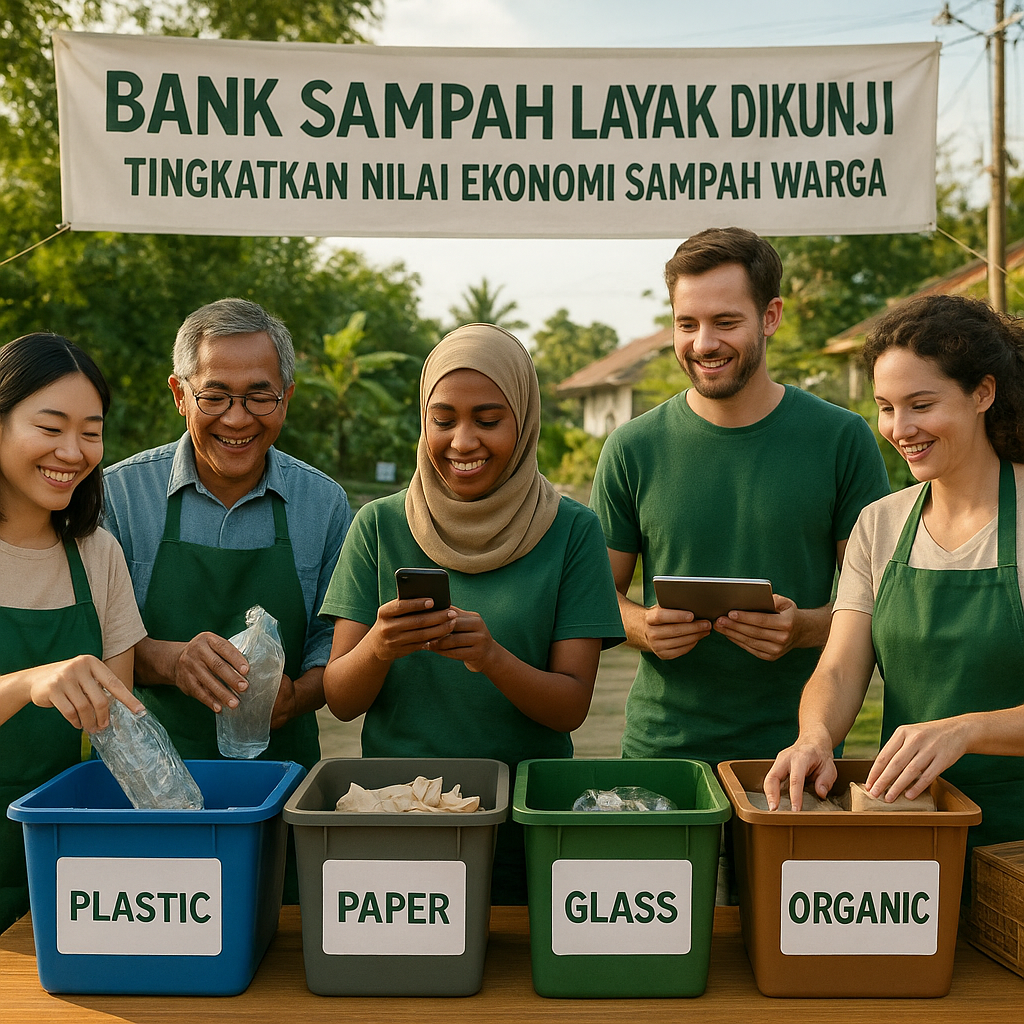Bank Sampah Layak Dikunjungi: Tingkatkan Nilai Ekonomi Sampah Warga