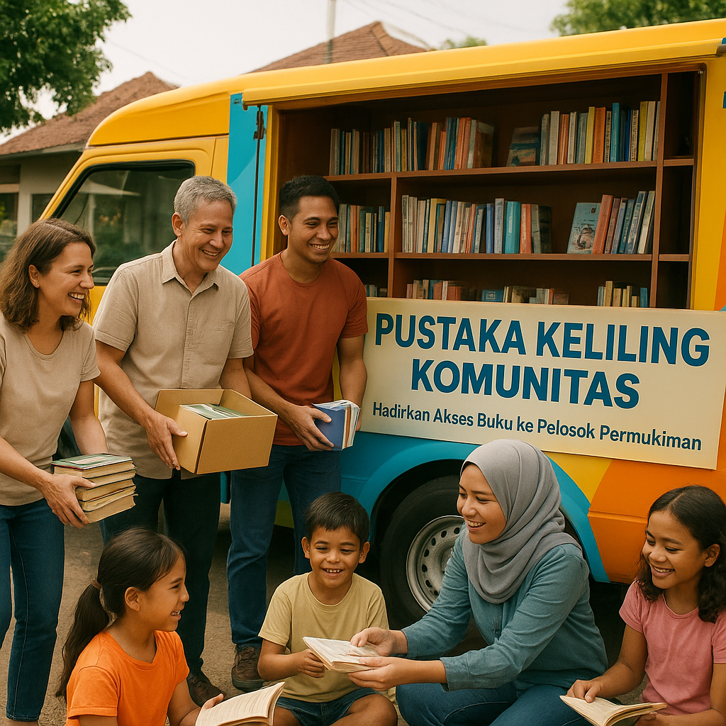 Pustaka Keliling Komunitas: Hadirkan Akses Buku ke Pelosok Permukiman