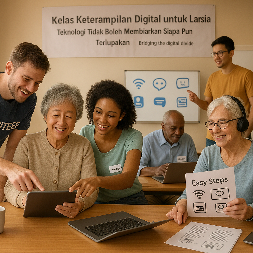 Kelas Keterampilan Digital untuk Lansia: Teknologi Tidak Boleh Membiarkan Siapa Pun Terlupakan