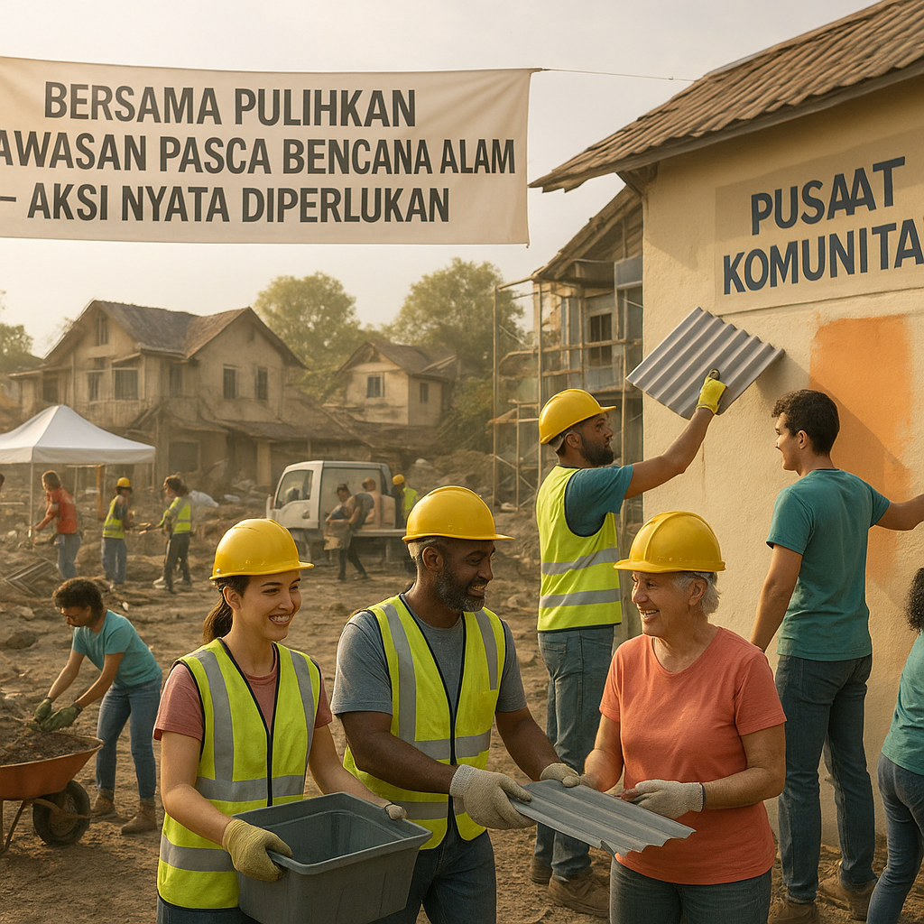Bersama Pulihkan Kawasan Pasca Bencana Alam, Aksi Nyata Diperlukan