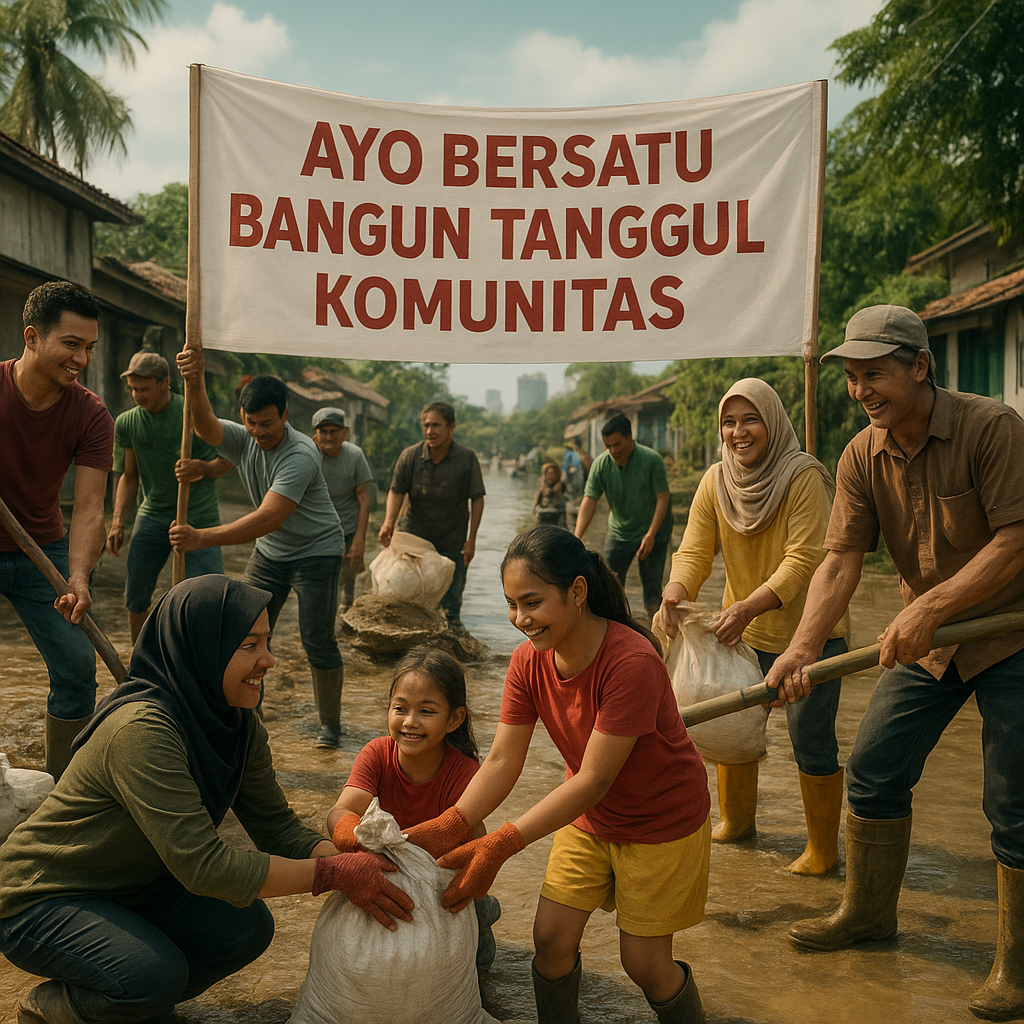 Banjir Musiman di Jakarta: Ayo Bersatu Bangun Tanggul Komunitas