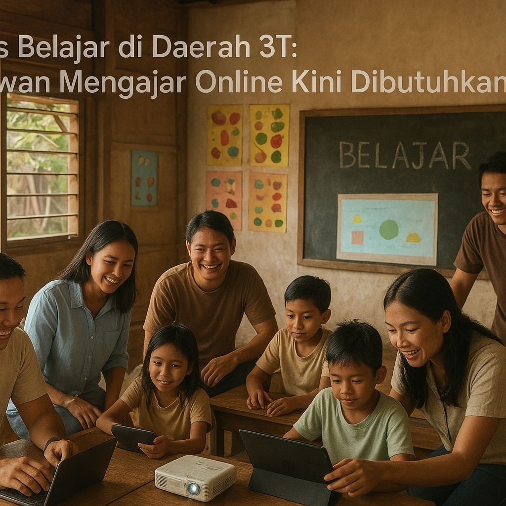 Krisis Belajar di Daerah 3T: Relawan Mengajar Online Kini Dibutuhkan
