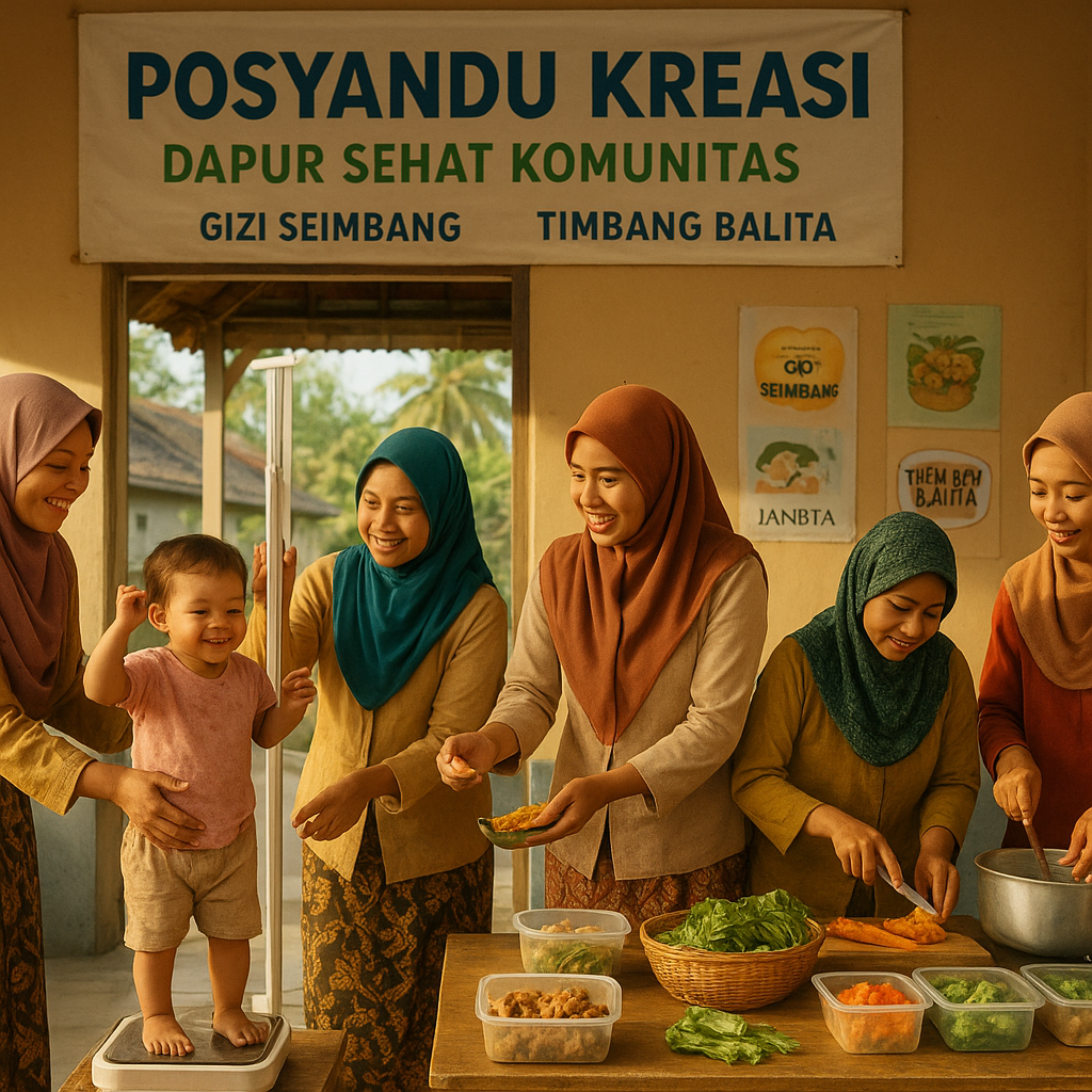 Stunting di Lombok: Posyandu Kreasi dan Dapur Sehat Komunitas