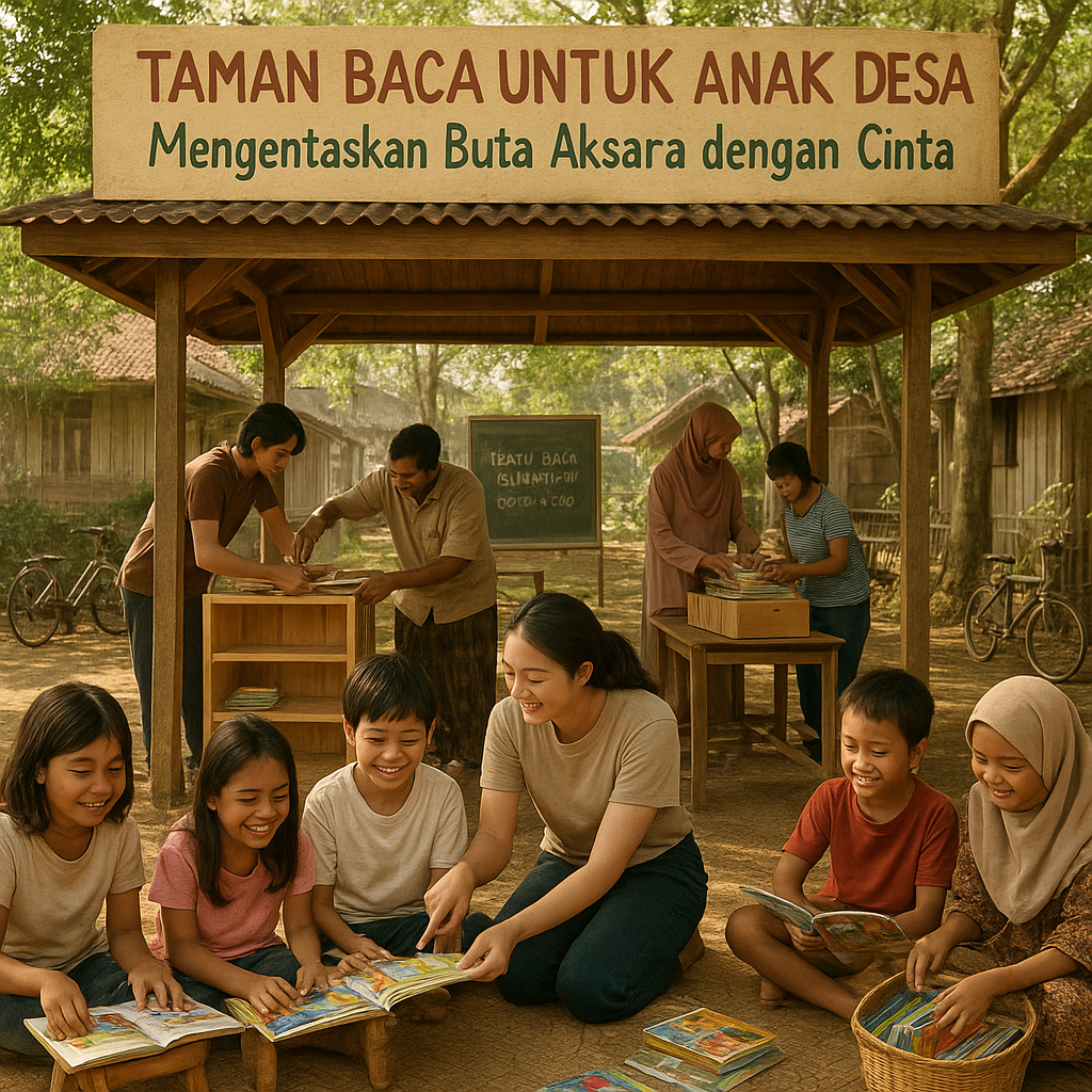 Taman Baca untuk Anak Desa: Mengentaskan Buta Aksara dengan Cinta