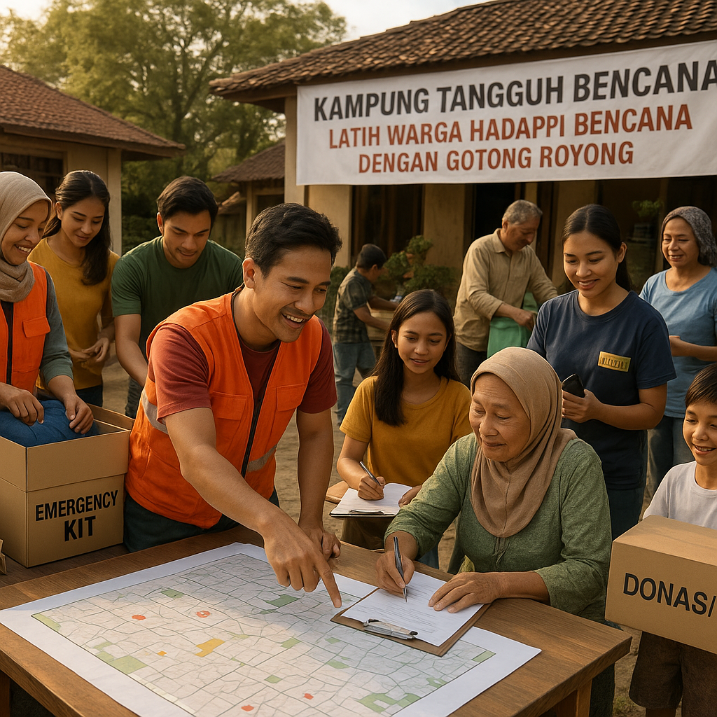 Kampung Tangguh Bencana: Latih Warga Hadapi Bencana dengan Gotong Royong