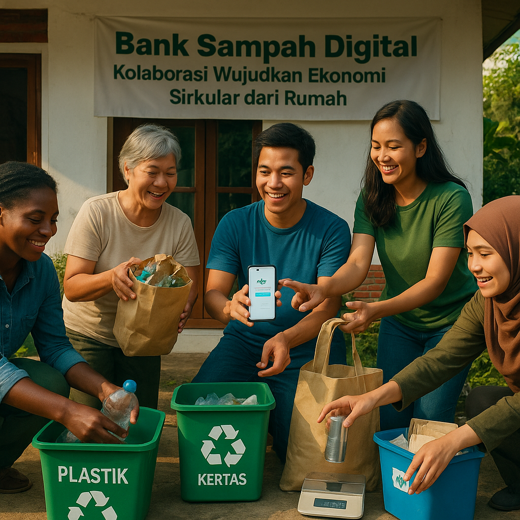 Bank Sampah Digital: Kolaborasi Wujudkan Ekonomi Sirkular dari Rumah