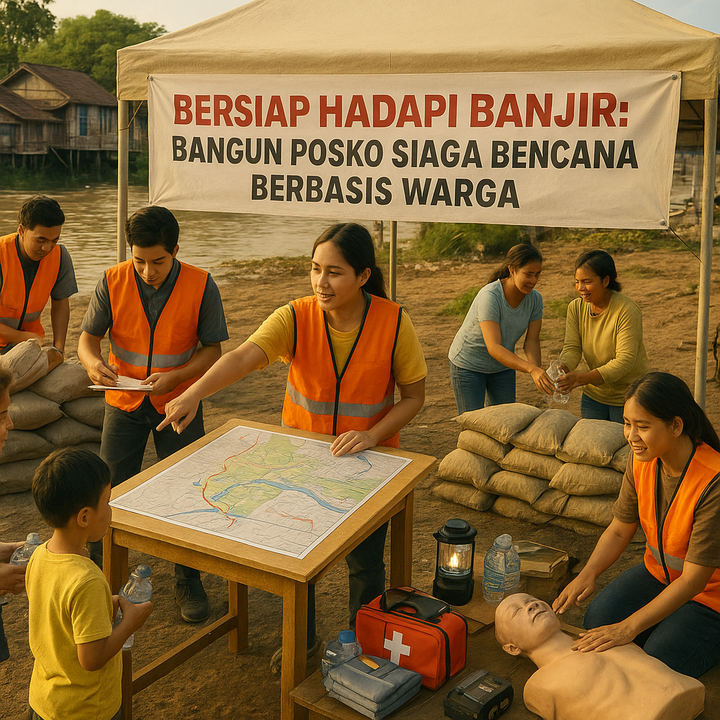 Bersiap Hadapi Banjir: Bangun Posko Siaga Bencana Berbasis Warga