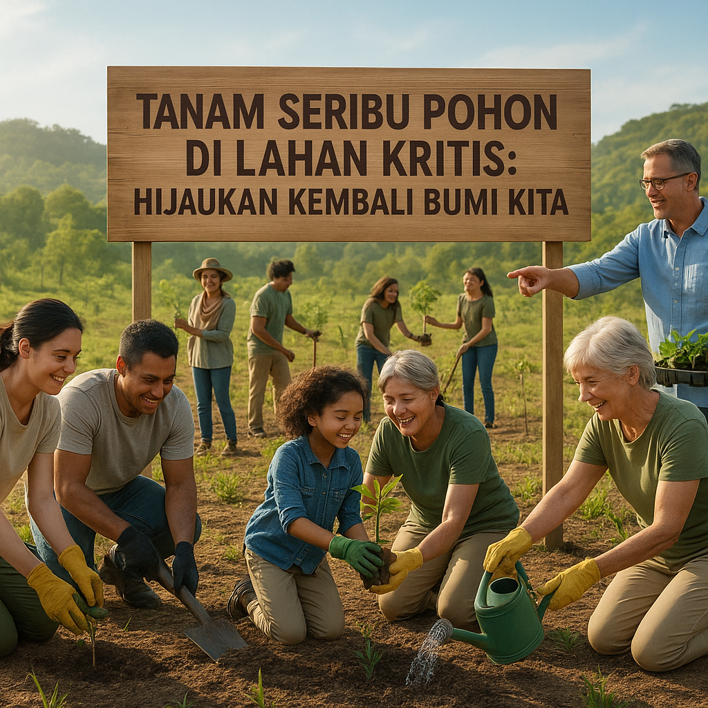 Tanam Seribu Pohon di Lahan Kritis: Hijaukan Kembali Bumi Kita