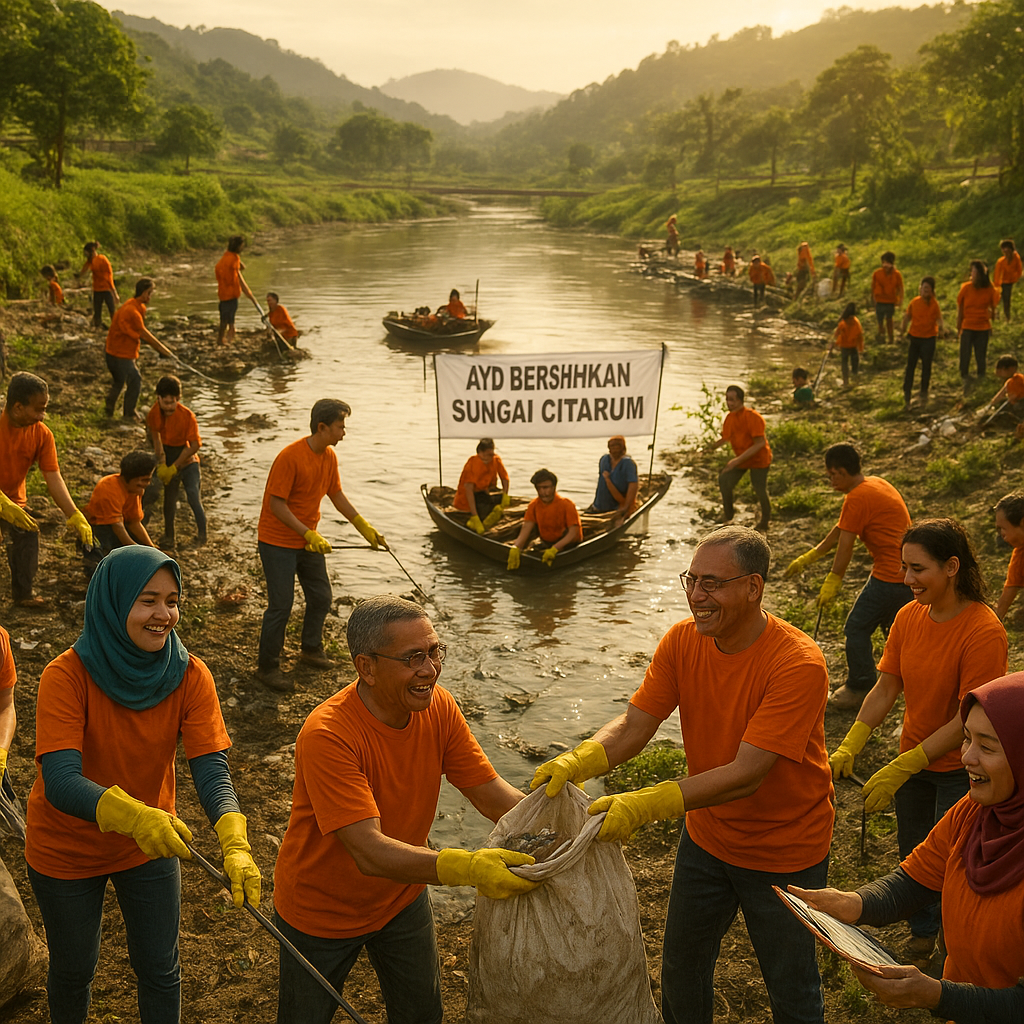 Ayo Bersihkan Sungai Citarum: Kolaborasi Masyarakat dan Relawan untuk Hidupkan Kembali Arteri Jawa Barat