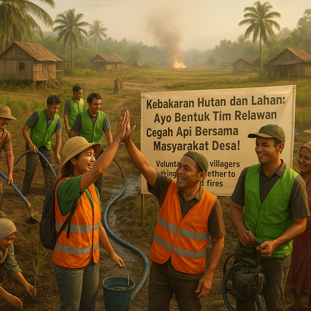 Kebakaran Hutan dan Lahan: Ayo Bentuk Tim Relawan Cegah Api Bersama Masyarakat Desa!